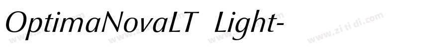 OptimaNovaLT   Light字体转换